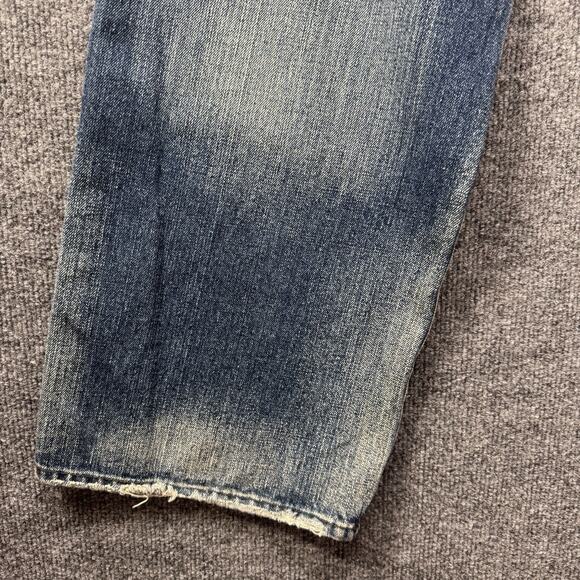 Rare Y2K Vintage LRG Double Sided Embroidered Jeans Grass Roots Men’s Size 36x32 - Picture 4 of 12